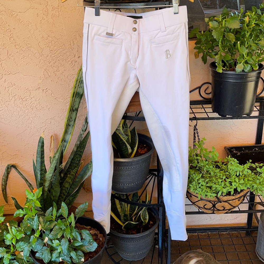 B Vertigo Full Seat White Breeches